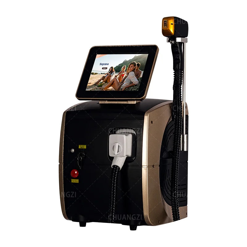 4 waves IPL 2025 Professional Diode Ice Titanium Laser Body Hair Removal Machine  Portable 808 755 Alexandrite Device  Permanent