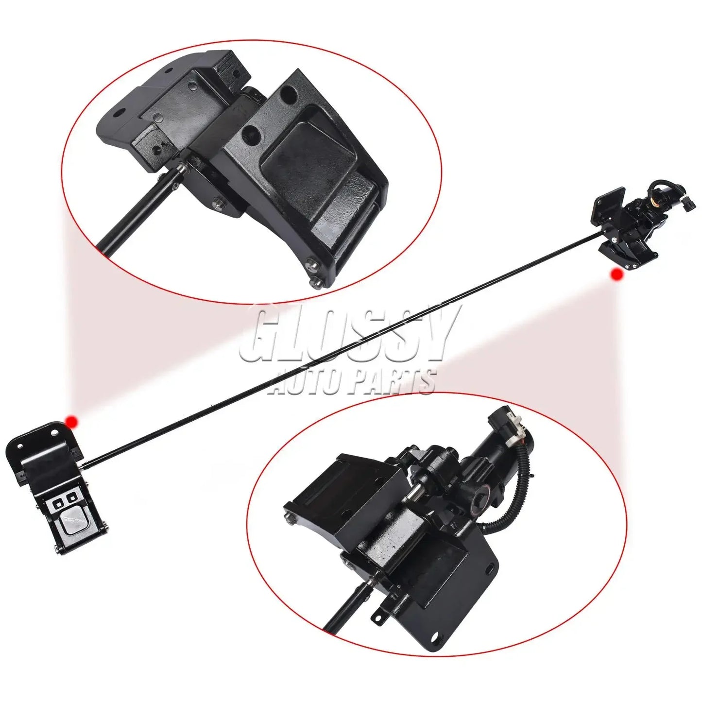 AP03 Left Running Board Motor&Front+Rear Bracket Assembly for Ford Expedition Lincoln