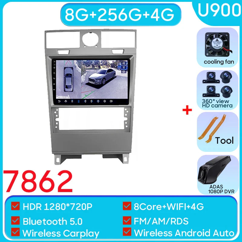 Android13 For Lincoln Navigator 2003 - 2009 Car Radio Video Multimedia Player Navigation Carplay GPS WIFI BT Stereo NO 2din DVD