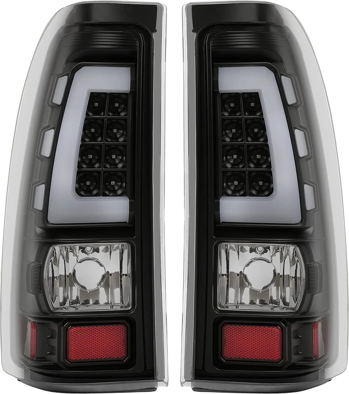 LED Tail Lights Assembly for Chevy Silverado Sierra 1999-2006 Smoked Lens GMC 1500 2500 3500 Truck Tail Lights Upgrade