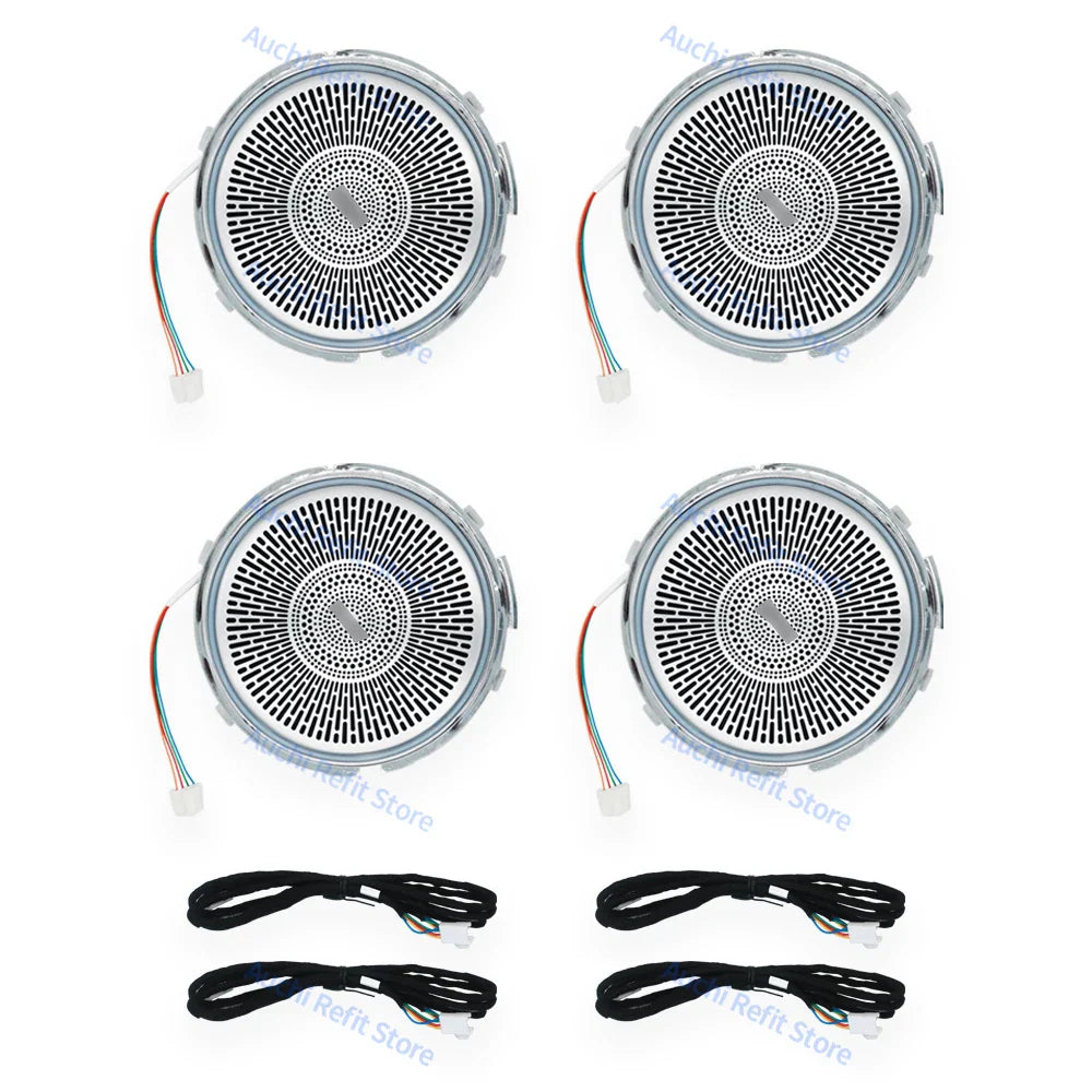 New LED Speaker Cover For Mercedes Benz W205 W213 X253 W238 C/E/GLC Class E Coupe Car Door Horn Decorative Shell Ambient Lights
