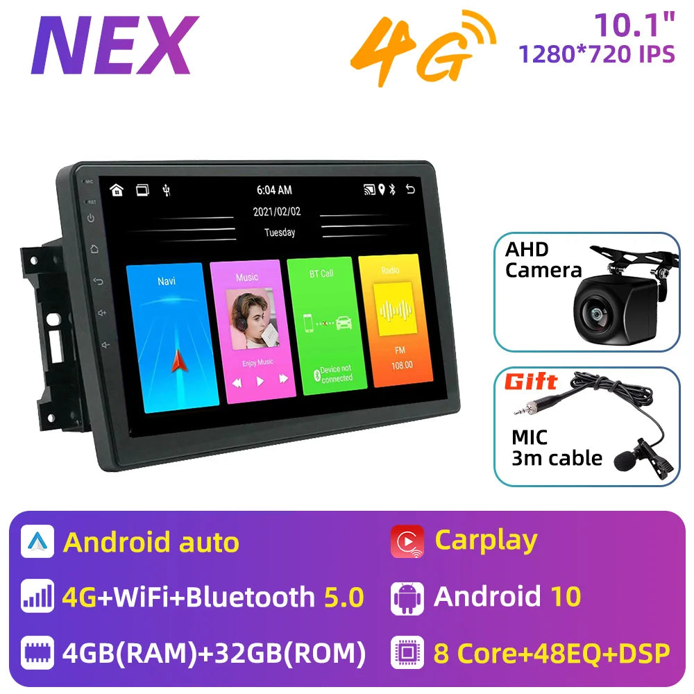 For Dodge Dakota 2009 - 2011 2 Din Android Car Radio Navigation WIFI FM GPS Multimedia Player Autoradio Head Unit Audio Stereo