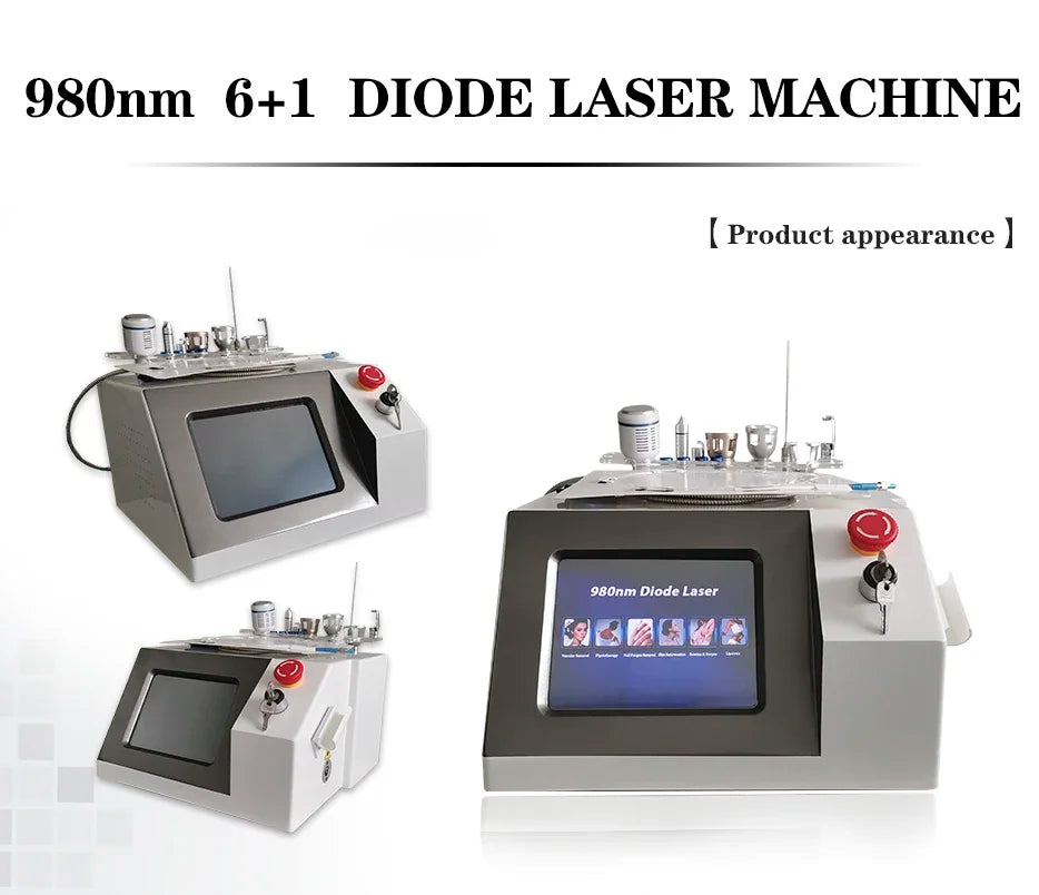 980Nm Diode Laser Machine 6 IN 1 For Effective Spider Vein And Vascular Removal Nail Commercial USE 2025 3Q