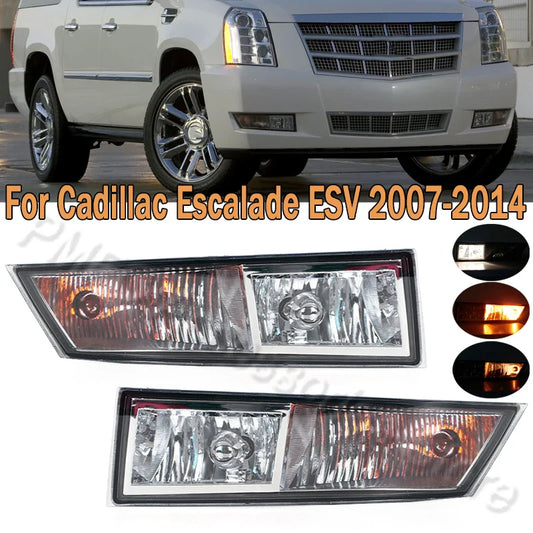 Fog Light Front Bumper Fog Lamp Car Assembly Daytime Running Drive Lamp For Cadillac Escalade ESV 2007-2014 10383562 10383563