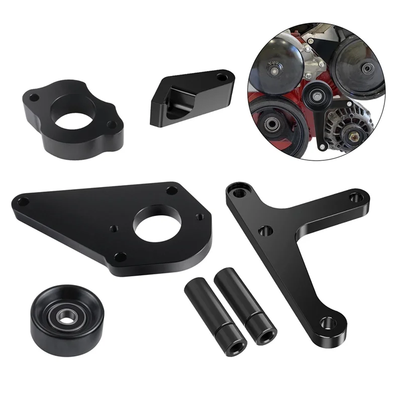 For LS Truck Low Mount Alternator And Power Steering Pump Bracket Kit For Chevy For GMC