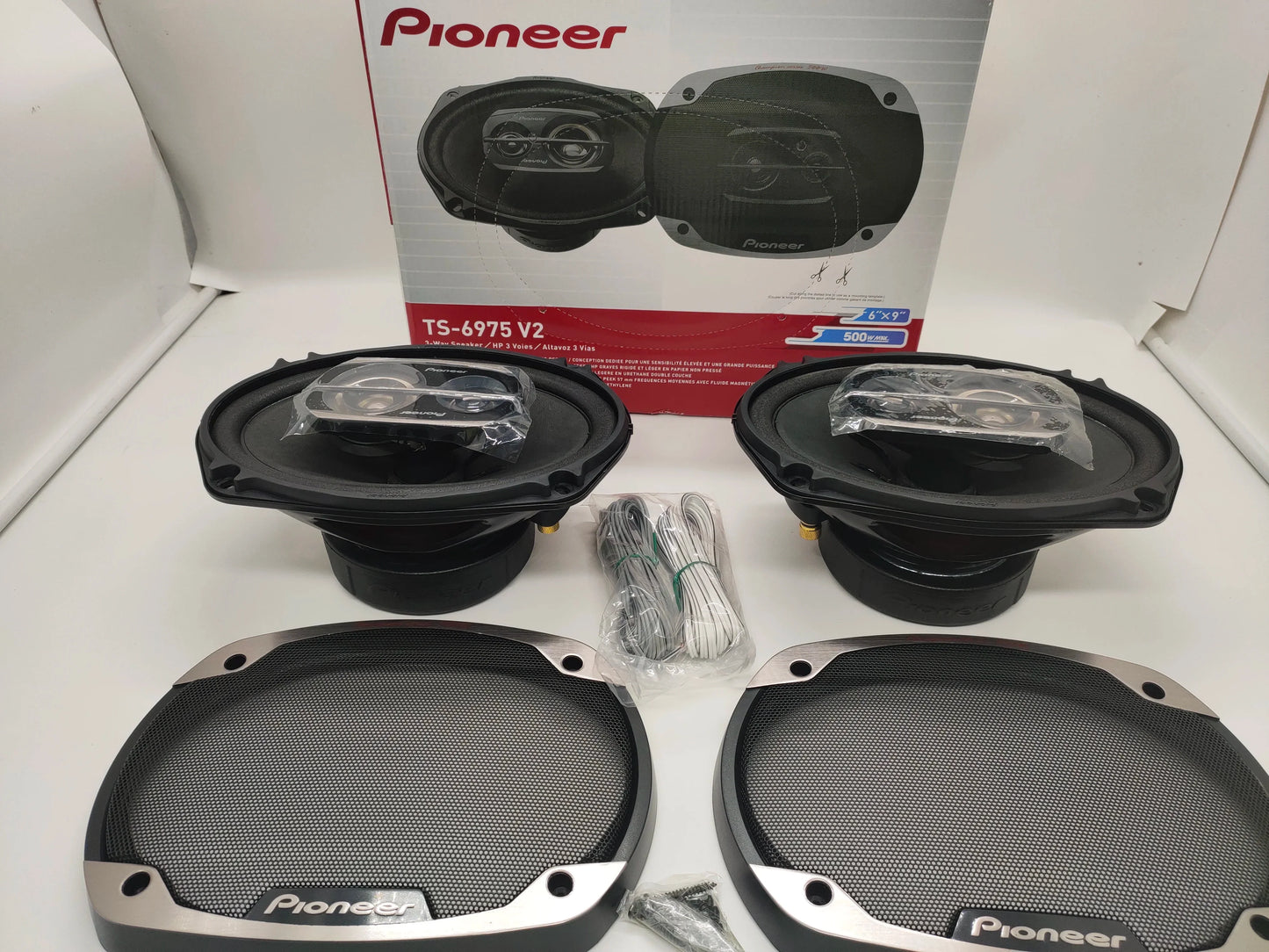 Free Shipping 1 Set Pioneer TS-6975 V3 500W MAX  80W NOM 6" x 9" 3-Way Coaxial 3-WAY 3VOIES Car Audio Speaker Made In Vietnaam