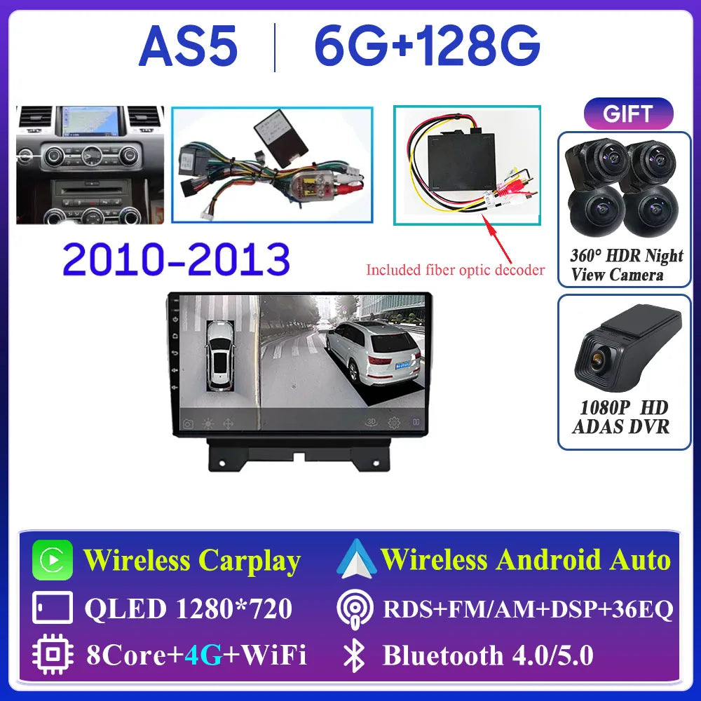 Car Radio Carplay For Land Rover Range Sport 2005 2006 2007 2008 2009 Multimedia Player GPS Navigation Android Auto 5G Wifi