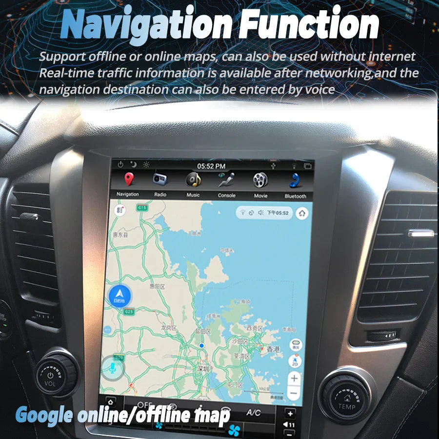 12.1" Tesla Android Screen Radio 2din For Chevrolet Tahoe Suburban GMC Yukon 2015 - 2020 GPS Carplay Car Multimedia Video Player