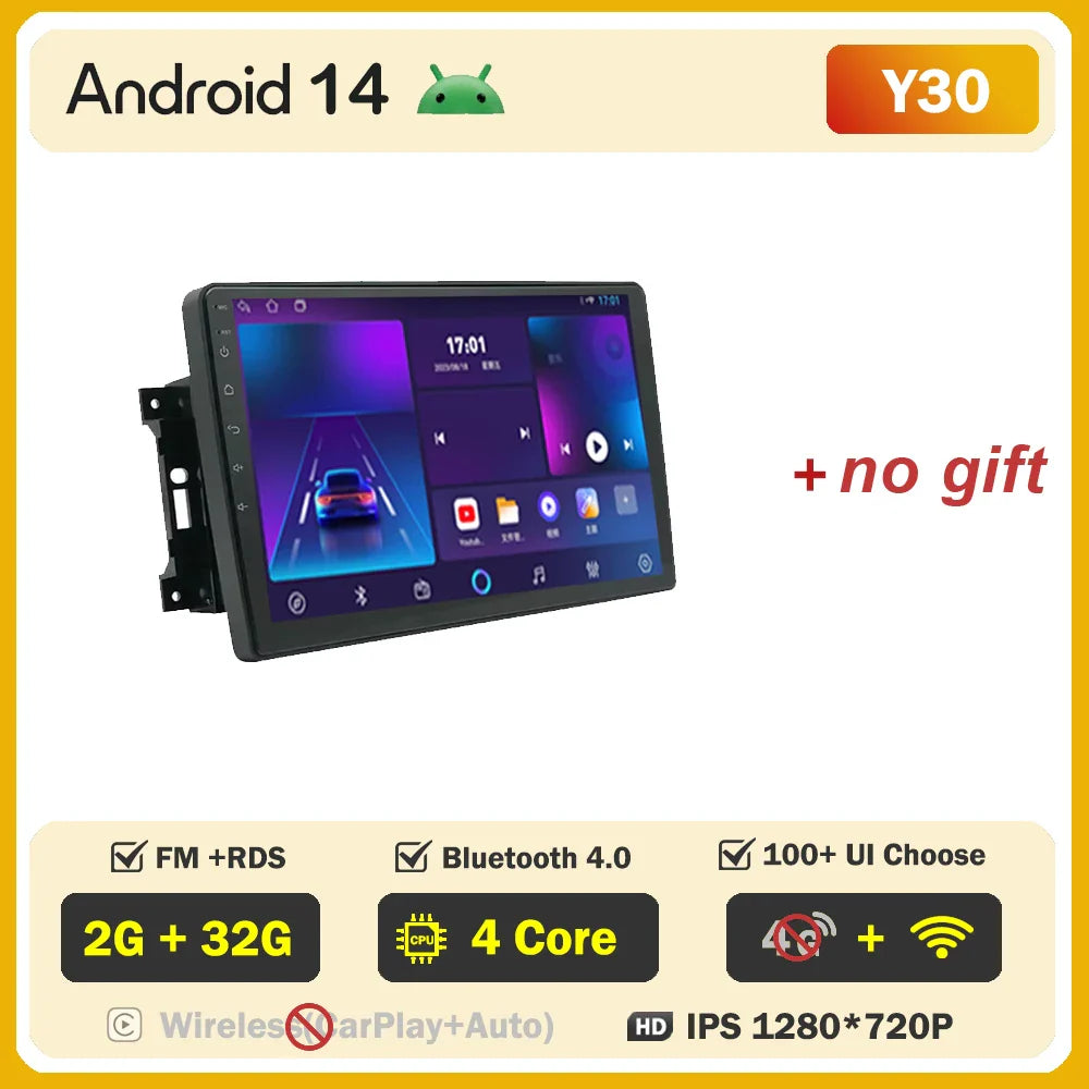 Android Car Radio For Dodge Nitro 2007 - 2011Wireless Carplay Android Auto Car Multimedia Player GPS Navigation DSP RDS BT