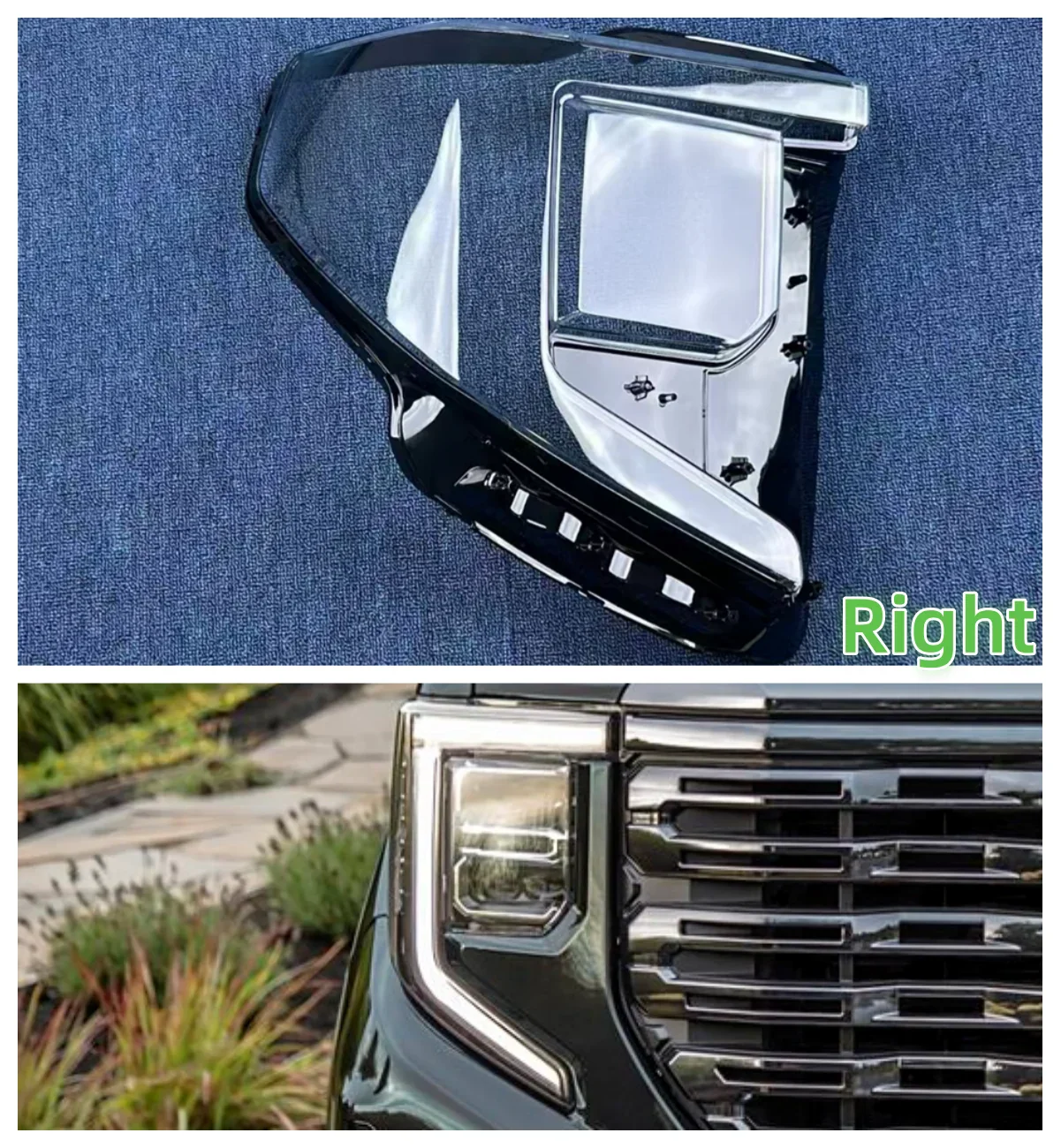 For GMC SIERRA 2022 Car Products Headlights Lamp Glass It has good transparency and light transmission
