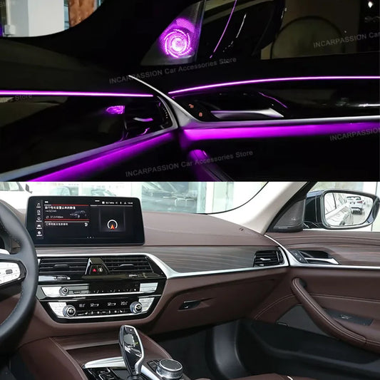 11 Colors LED Speaker Cover For BMW G32 New 6 GT 630i M Car Midrange Tweeter HiFi Music Stereo Horn Ambient Light Decorate Refit