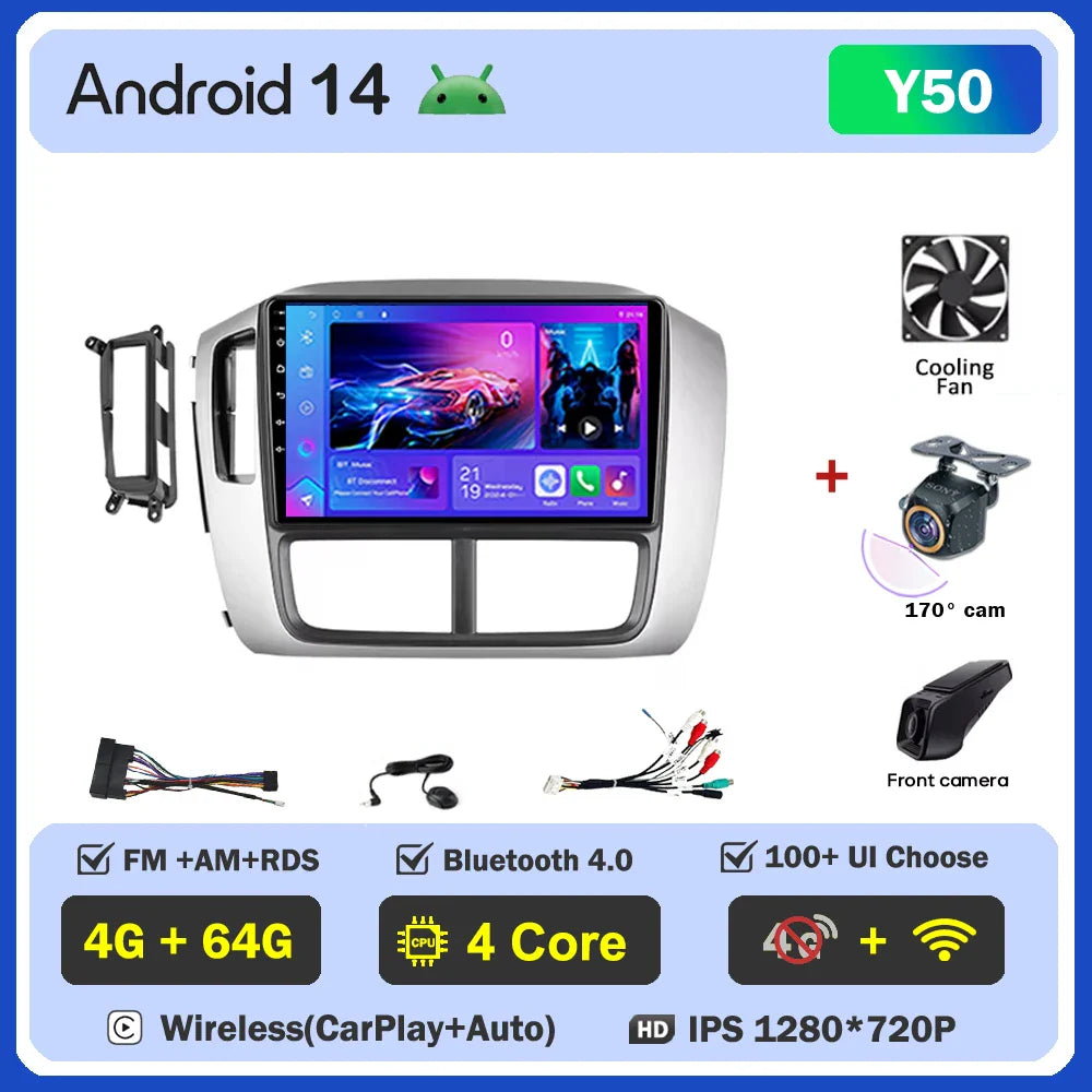 Car Android For Honda Pilot 1 2005 - 2008 Stereo Auto Mirror Link Rear Camera Multimedia Player GPS Navigation Dash Cam Wifi 5G