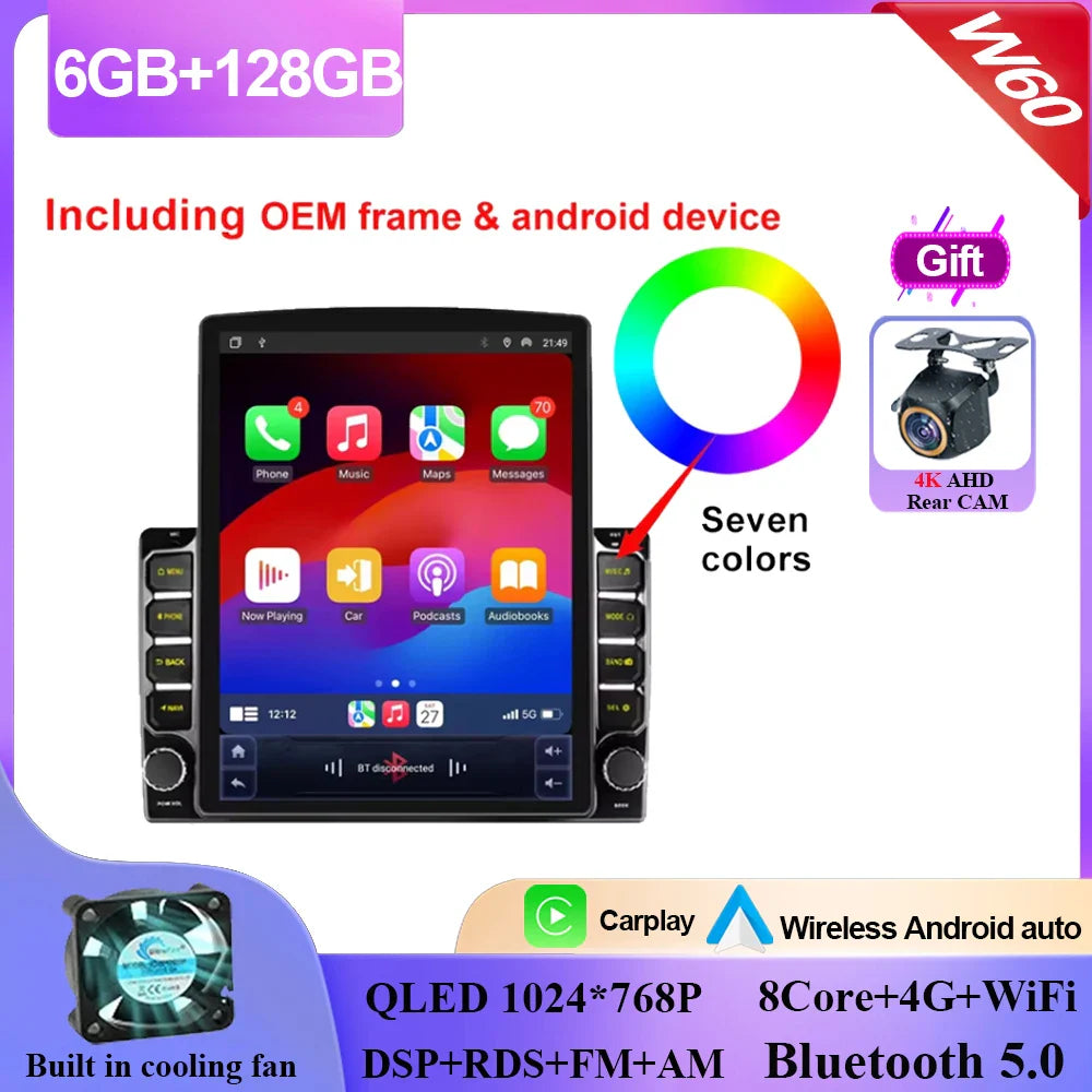 Car Android 14 For Renault Master Nissan NV400 Opel Movano 2010-2021 Navigation Touch Sereen Multimedia Player GPs 2din carplay