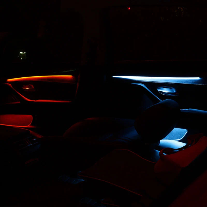 LED Ambient Lights For BMW F10/F18 5 Series 2010-2017 Interior Door Panel Decorative Trims Lamp Atmosphere Light Upgrade Kit