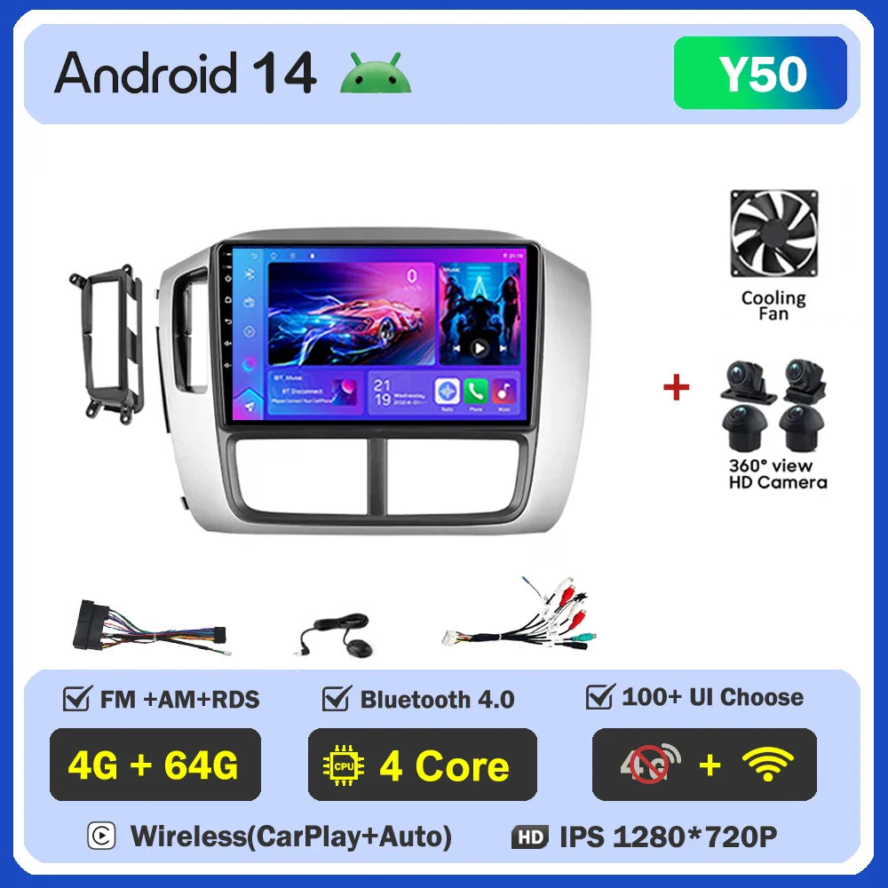 Car Android For Honda Pilot 1 2005 - 2008 Stereo Auto Mirror Link Rear Camera Multimedia Player GPS Navigation Dash Cam Wifi 5G