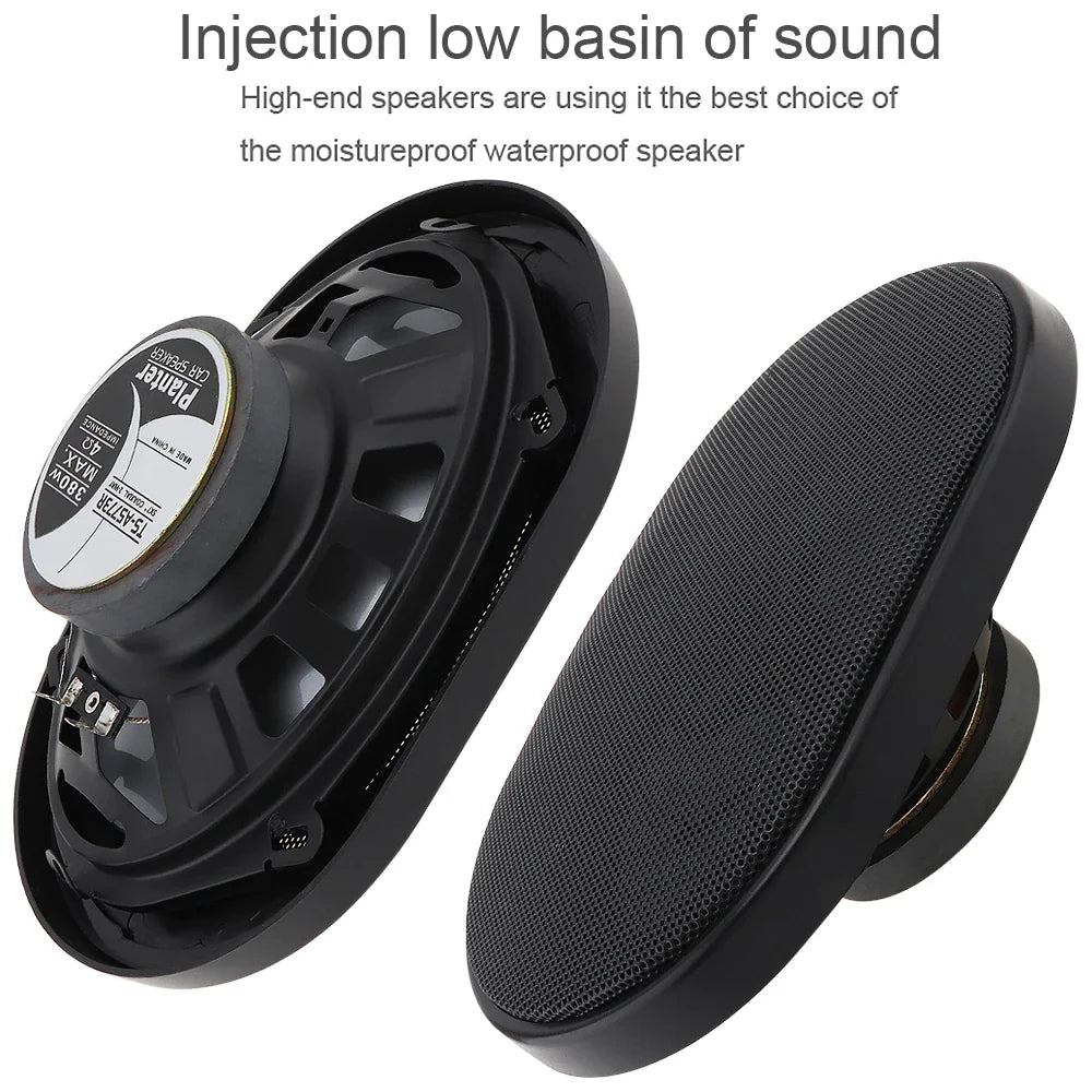 2 Pcs 5x7 Inch 380W Car HiFi Coaxial Speaker Vehicle Door Auto Audio Music Stereo Suoofer Full Range Frequency Speakers