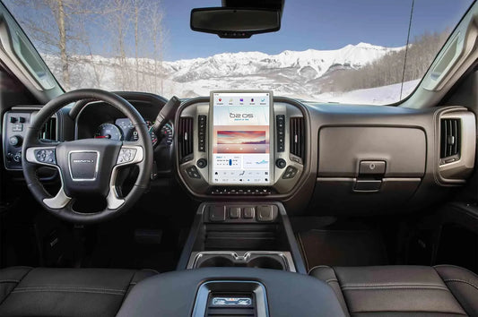 For Chevrolet Silverado 2013-2019 GMC SIERRA 2014-2020 audio 2 din android receiver tesla style auto multimedia DVD play GPS