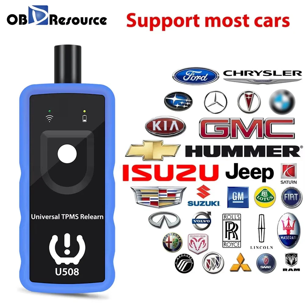 OBDResource Universal Car TPMS Reset Tool Car Tire Pressure Monitoring Sensor Tool U508 for Ford Opel Jeep GMC Chevrolet