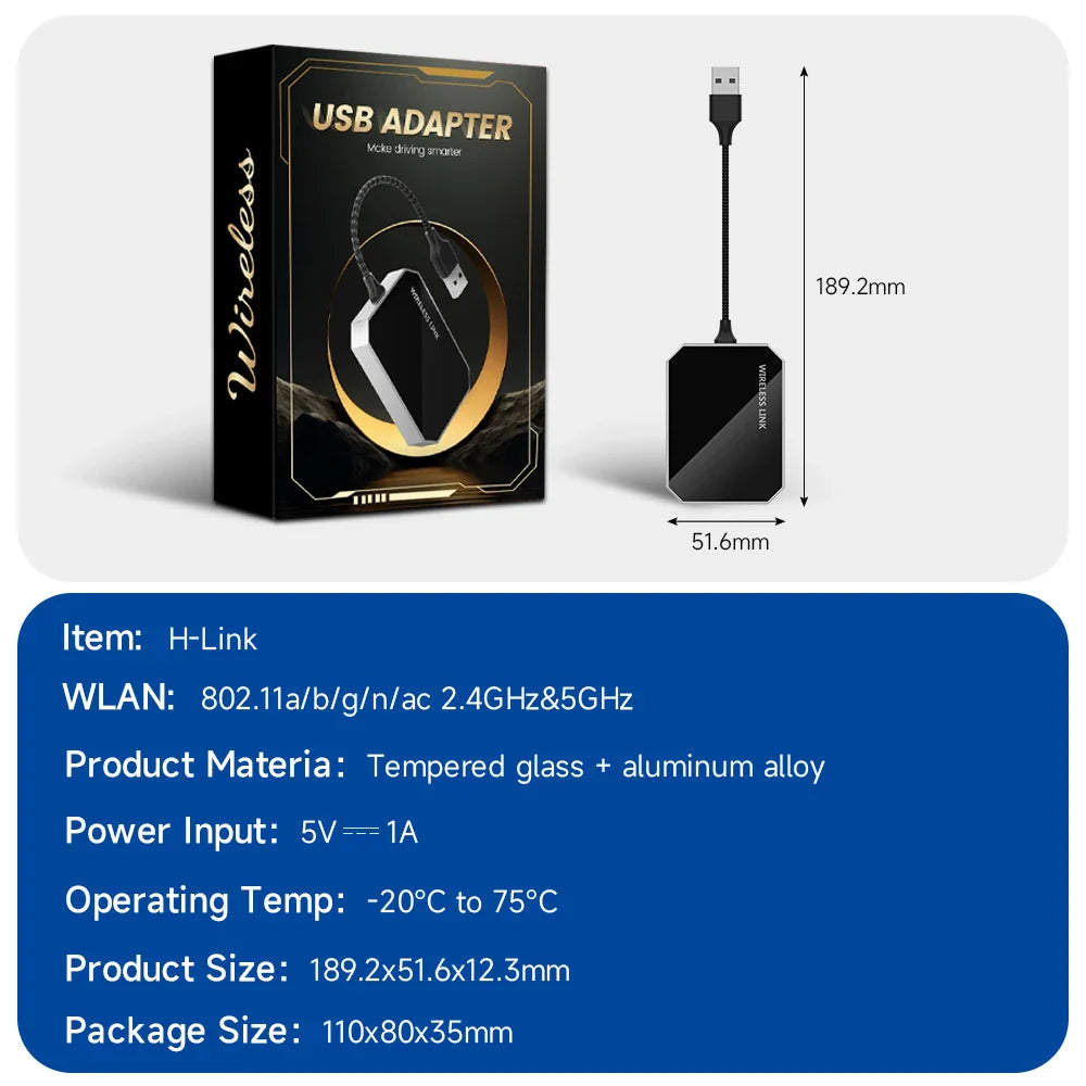 HEYINCAR For DongFeng Forthing T5 EVO Aeolus Shine GS Max Huge carbitlink phonelink adapter to Wireless CarPlay Android Auto