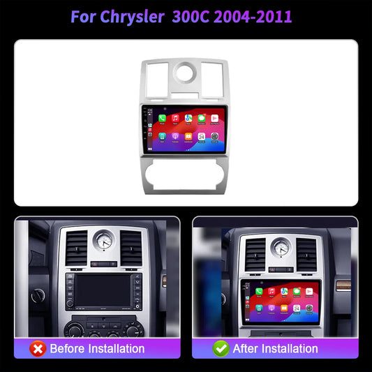 NAVISTART For Chrysler 300C 2004-2011 Car Radio Autoradio Multimedia Navigation Android 14 Carplay 8+128G 2K QLED Screen