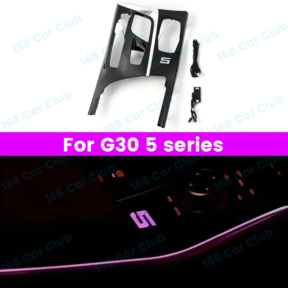 LED 11 Colours Ambient Lights For BMW New 5 series 6GT G30 G32 M5 Car Center Console Saddle Light Interior Decorative Lamp Refit