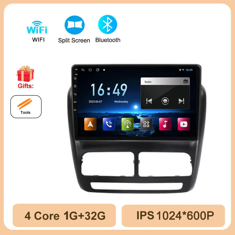 Android 14 Car Radio GPS Navigation For FIAT Doblo Opel Combo Tour 2010 2011 2012 - 2015 2018 Stereo Video Player Carplay Auto