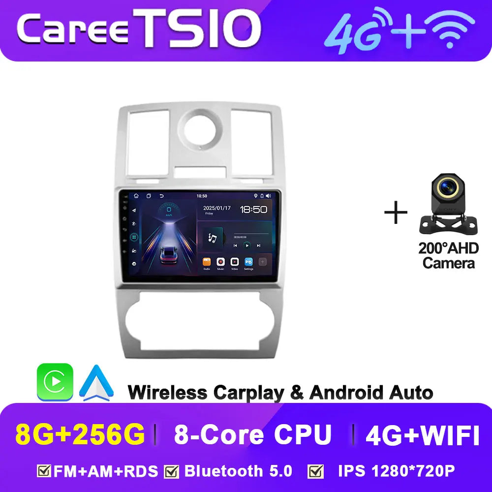 Android 14 For Chrysler 300C 1 2004 - 2011 Car Radio Player Stereo Head Unit Intelligent Car Systems GPS Navigation 5G Wifi RDS