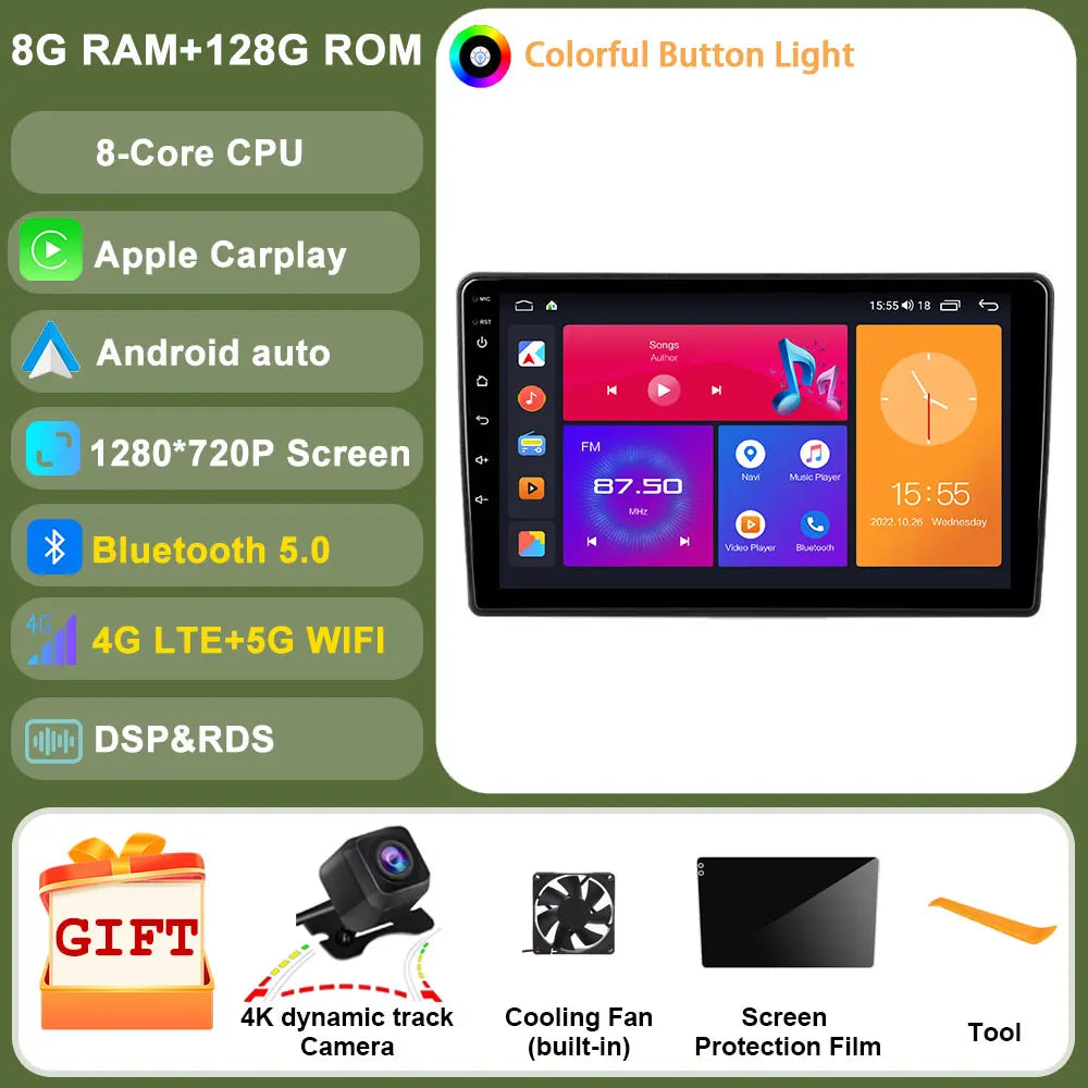 Android 14 For GMC Chevrolet Avalanche Silverado Tahoe Equinox Impala Traverse Express Traverse Car Radio Multimedia Carplay GPS