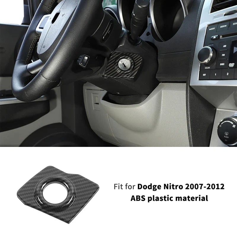 ABS Interior Central Control Steering Wheel Reading Light Decoration Cover For Dodge Nitro 2007-2012 Car Interior Accessories