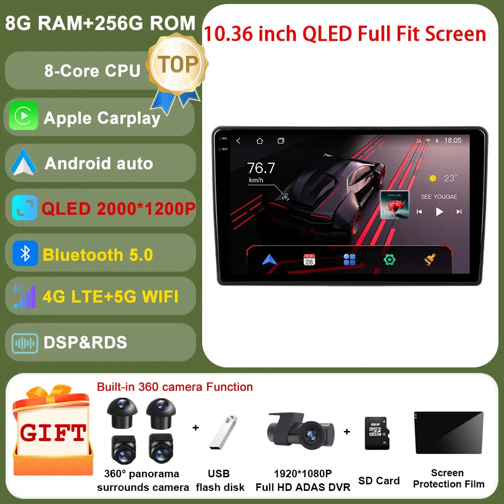 Android 14 For GMC Chevrolet Avalanche Silverado Tahoe Equinox Impala Traverse Express Traverse Car Radio Multimedia Carplay GPS