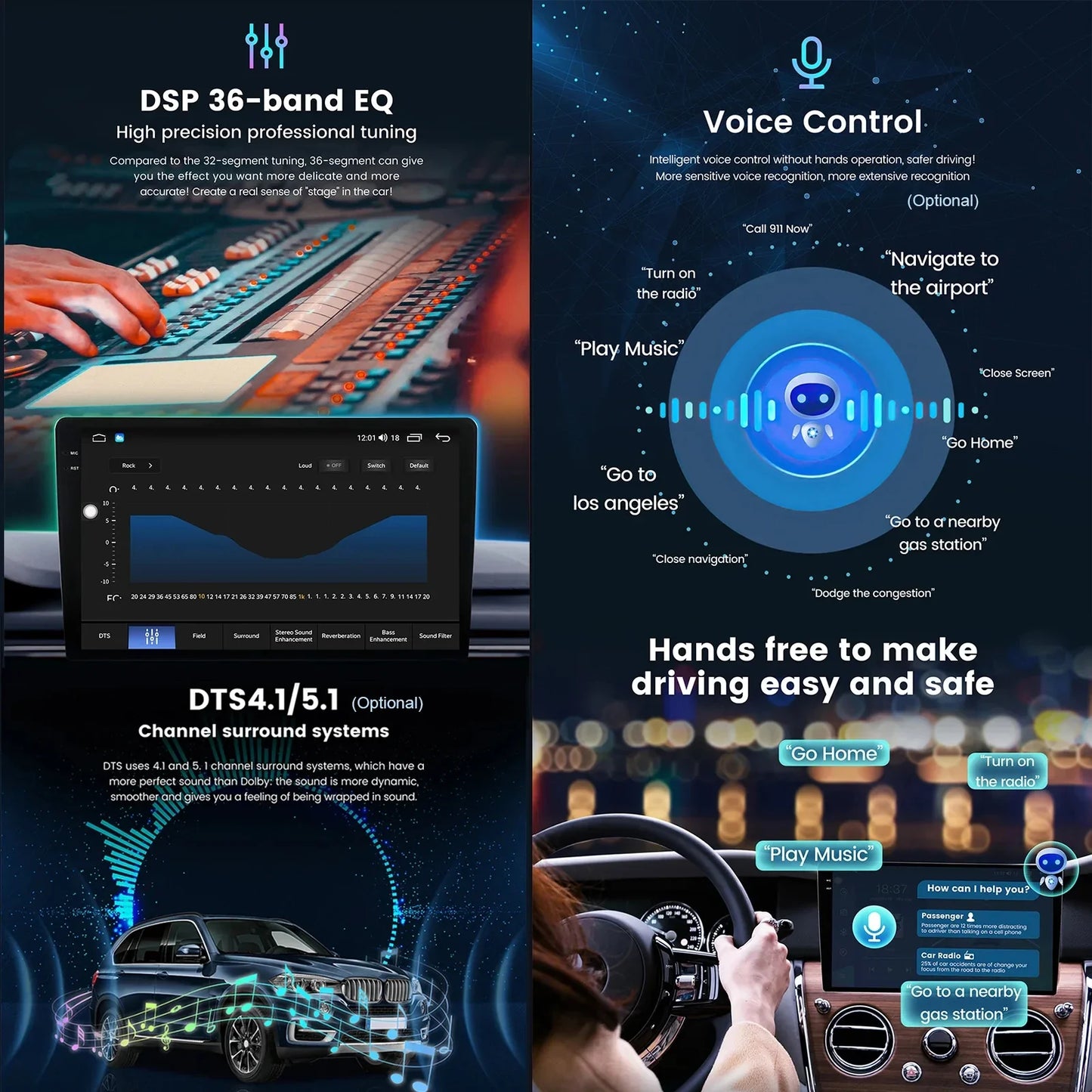 Android 15 Car Radio Stereo QLED Screen For Ford Ranger 2015 2016 2017 2018 2019 2020 GPS Multimedia Carplay Autoradio Head unit