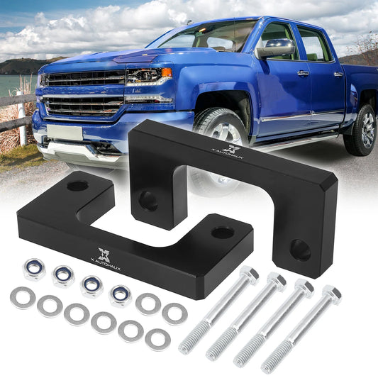 X Autohaux 1" Front Leveling Lift Kit Suspension Spring Strut Spacer Lift Spacers For Chevrolet Silverado 1500 For GMC 1500