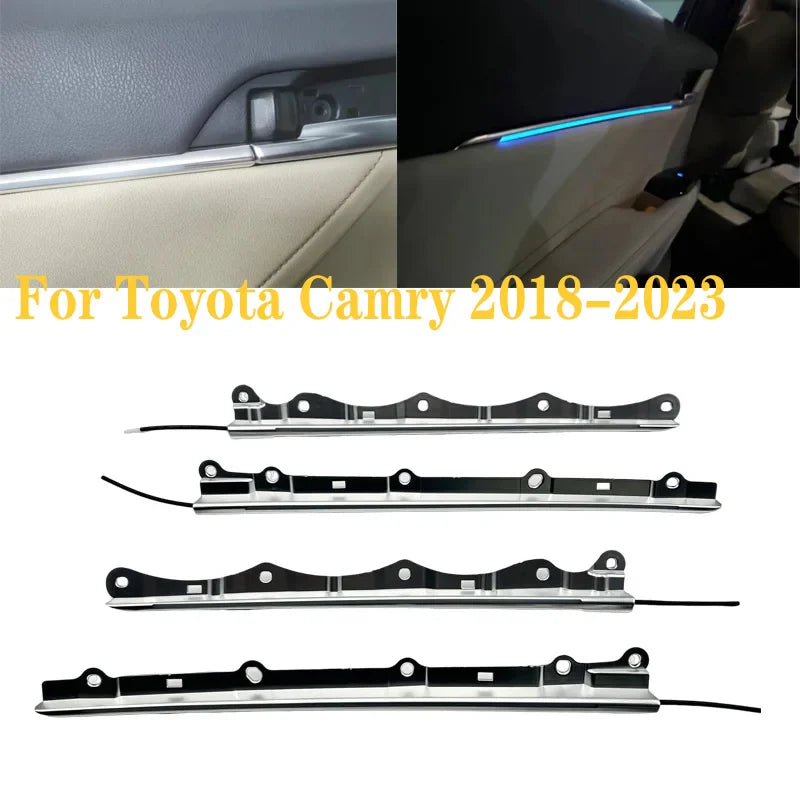 Ambient Light Decorative Light LED Car 4 Door Light For Toyota Camry xv70 2019 2020 2021 2022 2023 Atmosphere Lamp Ice Blue