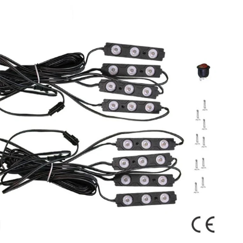For BYD Shark 2025 Tail box lighting LED kit with switch tub White light Car modification accessories