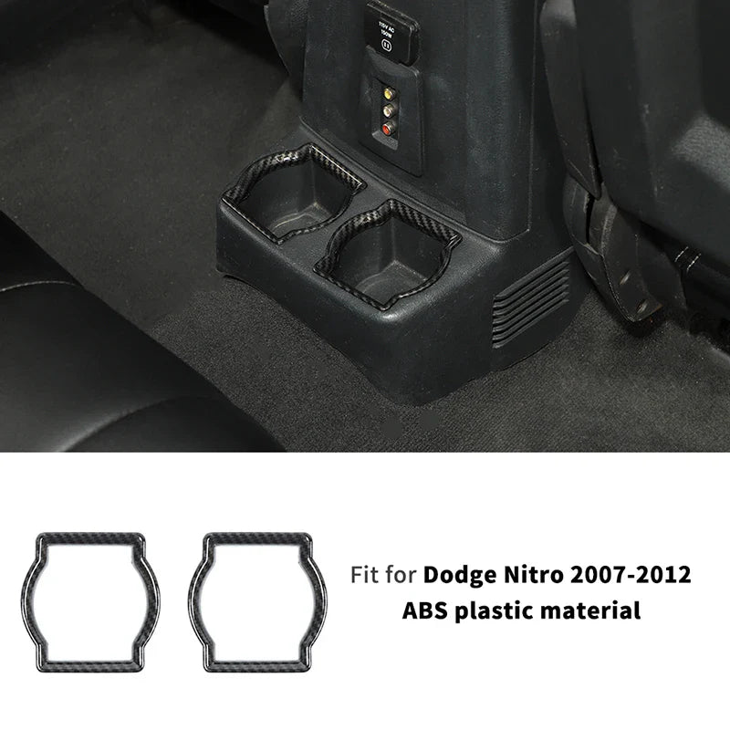 ABS Interior Central Control Steering Wheel Reading Light Decoration Cover For Dodge Nitro 2007-2012 Car Interior Accessories