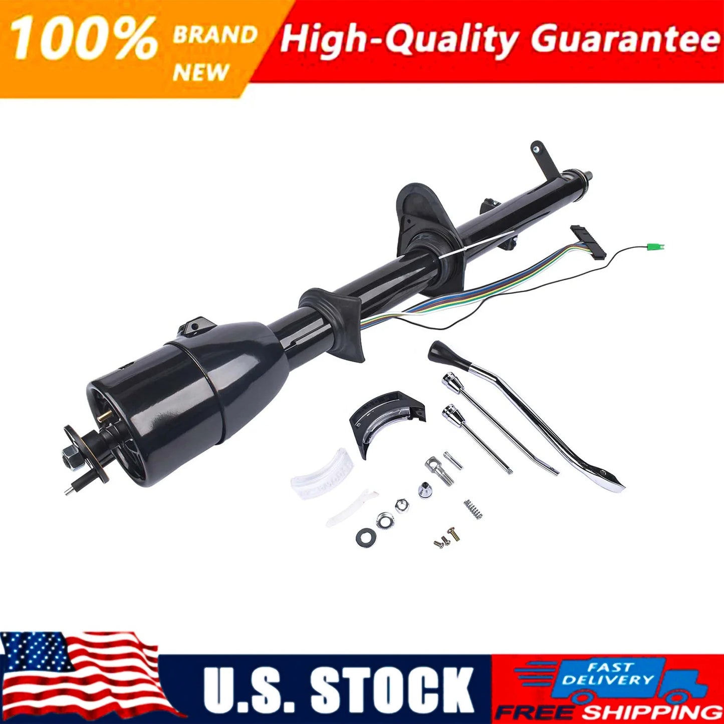 AP02 For 1967-1972 CHEVY C10 GMC Truck New Tilt Automatic Shift Steering Column Black