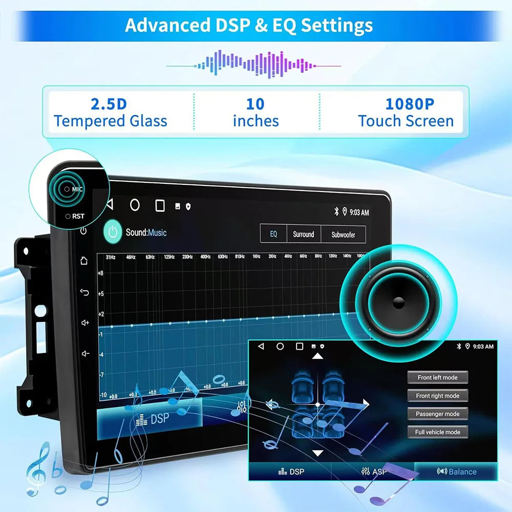 10”For Dodge Challenger 2008-2014 Car Multimedia wireless Carplay Android Auto GPS stereo Radio Video Palyer Head Unit
