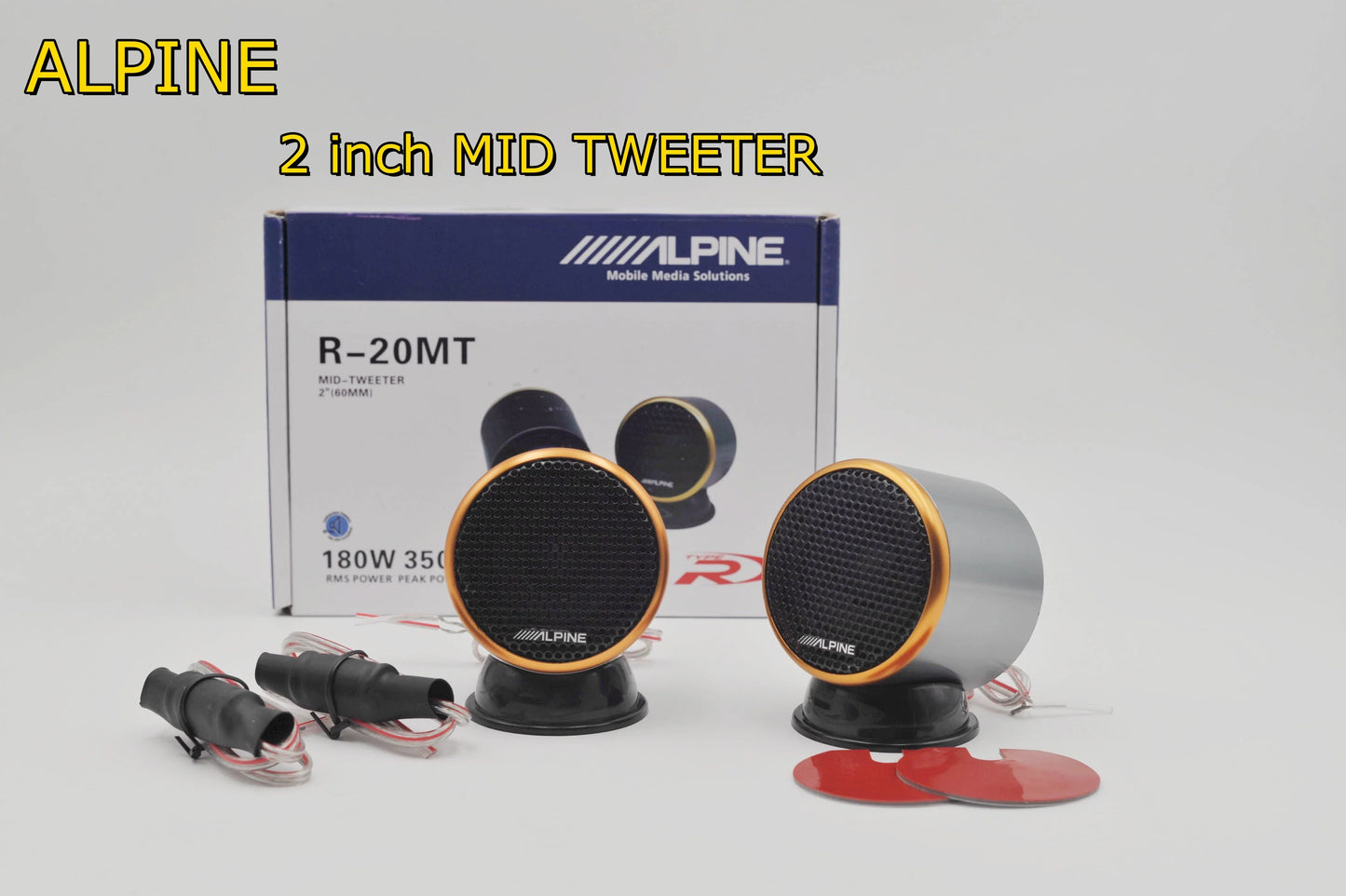 ALPINE 2-inch car speaker MID Tweeter R-20MT Car instrument panel medium speaker with aluminum base host direct push