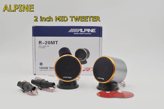 ALPINE 2-inch car speaker MID Tweeter R-20MT Car instrument panel medium speaker with aluminum base host direct push