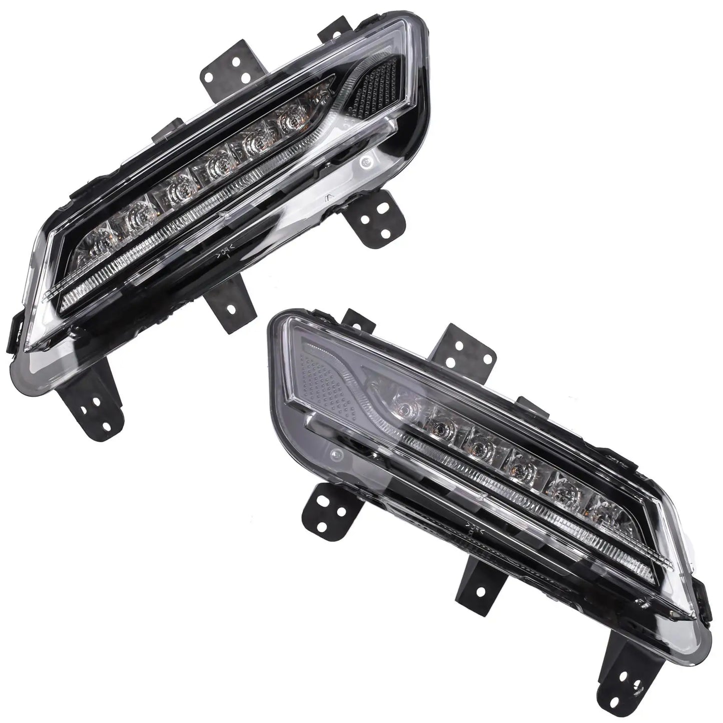 AP03 2Pcs Front RH & LH LED Fog Light Lamp Assembly FO2592242 for 2013-2016 Lincoln MKZ