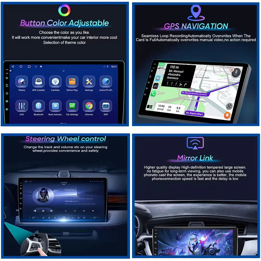 CARPLAY Android Screen For Chevrolet Avalanche Impala Tahoe Traverse 2007-2016 Car Automotive Multimedia Navigation DVD 7862 CPU