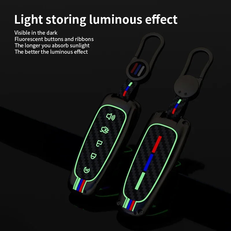 Zinc Alloy Car Key Case Cover for Ford C-Max Edge Escape Expedition Explorer Focus Taurus & Lincoln MKS MKT MKX Navigator