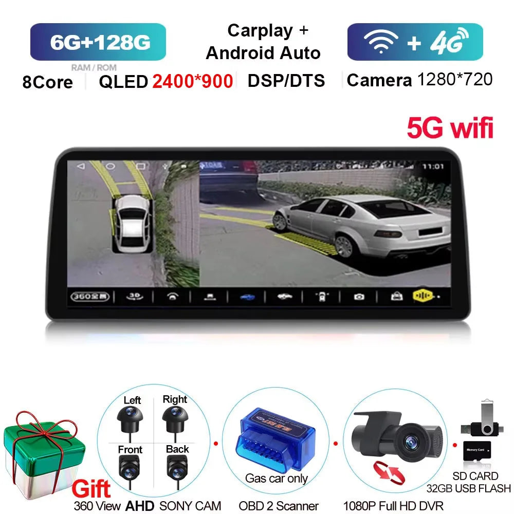 For Honda Accord 8 Spirior /Acura Tsx 2009 2020-2013 Car Radio Multimedia Player GPS Navi Auto Carplay Stereo Android 14 Screen
