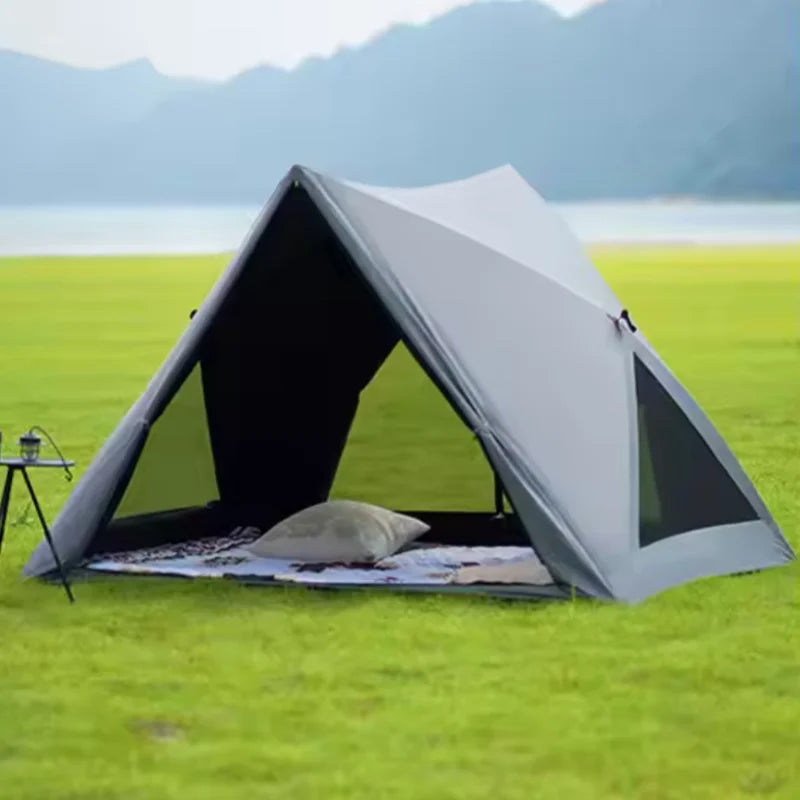 Automatic Pop Up Beach Tent Ultralight Portable Outdoor Camping Sun Shelter Instant Open Shelter Family Size Triangle Tent