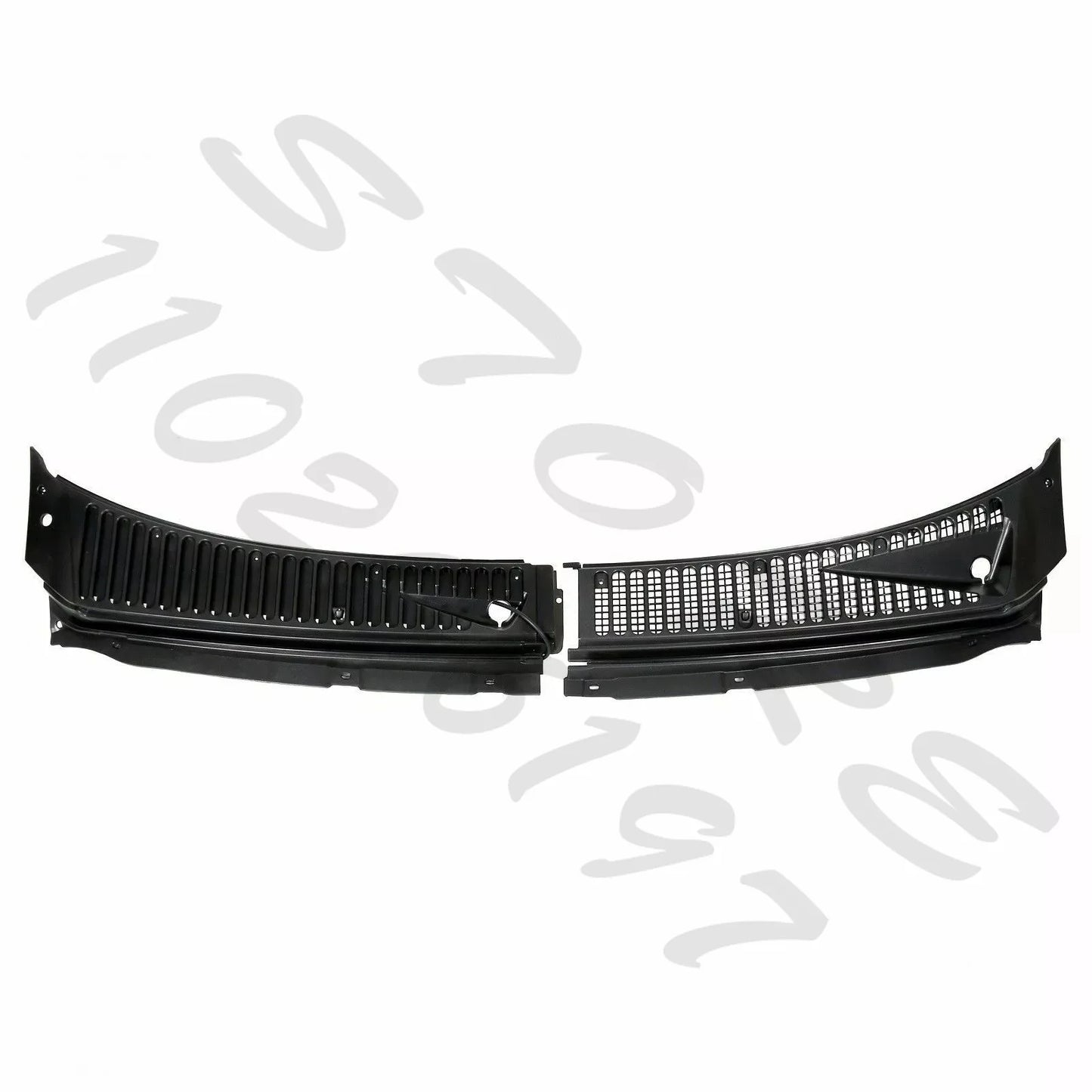 for 1999-2007 Ford F250 F350 Windshield Wiper Cowl Grille Vent Cover Panel Hood Assembly Replacement 3C3Z25022A68 / 4C3Z25022A69
