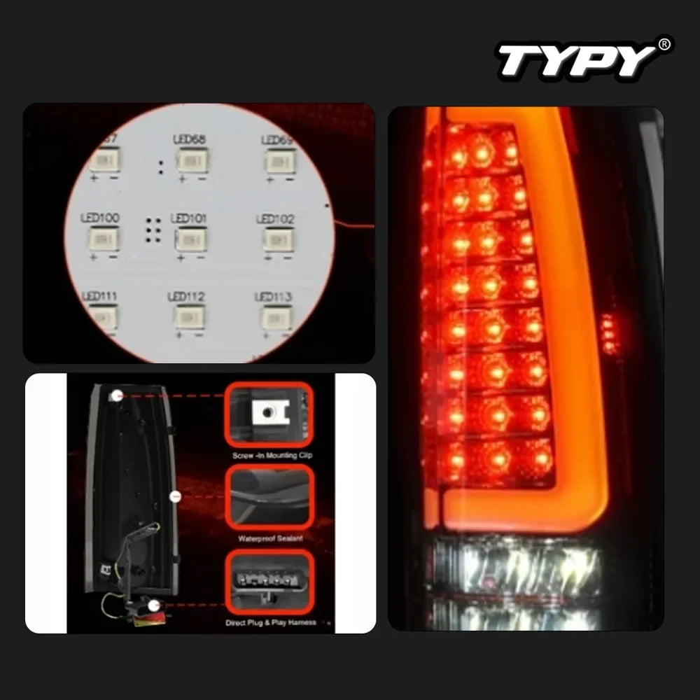TYPY LED Tail Light for Chevy GMC 1988-1999 C/K Pickup Truck Silverado Suburban Sierra Tahoe Yukon Turn Signal Brake Light