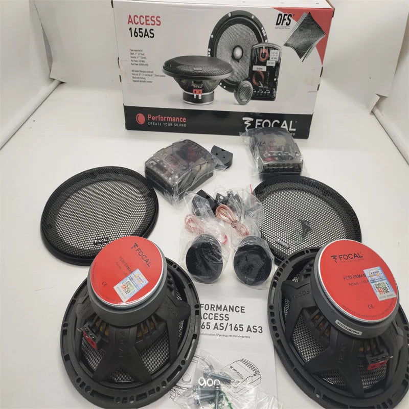 Free Shipping 1Set Focal Access 165AS 2-Way Max 120W Separated Kit Performance Component Car Speaker Hi Quality Made In France