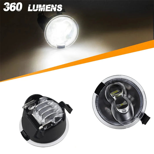 LED Side Mirror Puddle Light Assembly For Ford F150 Ranger Edge Fusion Explorer Expedition Flex Taurus X 6000K White Lights