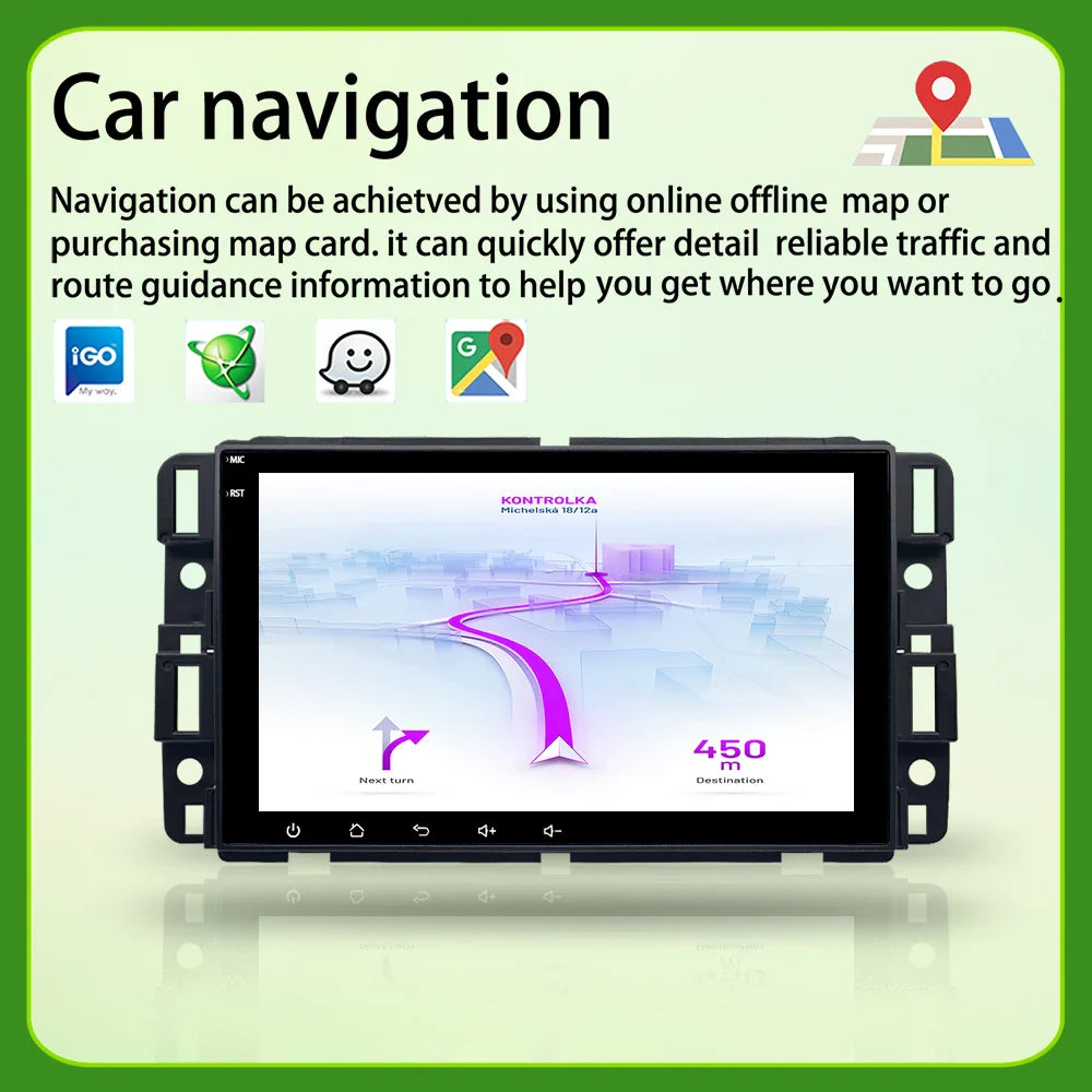 CarPlay Head Unit for Chevrolet Express Van, 4G, WiFi, Android 13, GPS, Tahoe, GMC Yukon, Acadia, Auto Radio