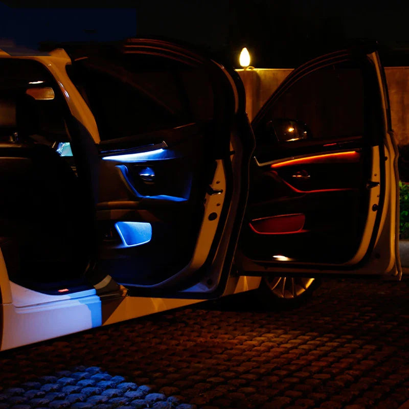 LED Ambient Lights For BMW F10/F18 5 Series 2010-2017 Interior Door Panel Decorative Trims Lamp Atmosphere Light Upgrade Kit